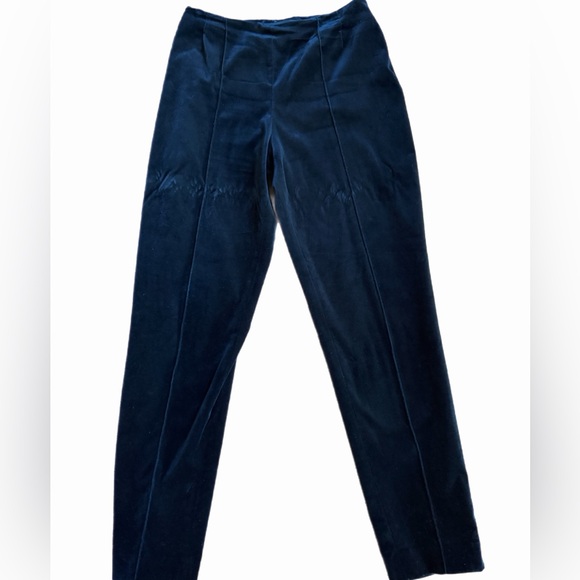 Liz Claiborne Pants - Liz Claiborne Women’s Pants Size 12 Black Velvet/velour Side Zip